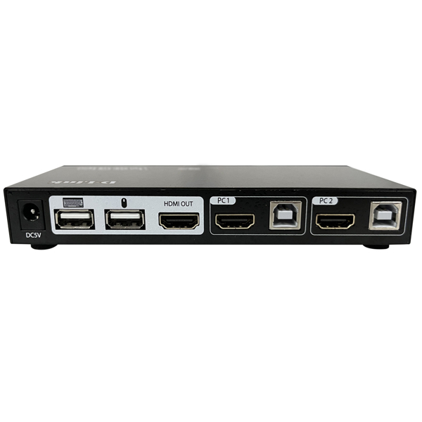 სვიჩი D-Link DKVM-210H, 2-Port KVM Switch, HDMI, USB, Black