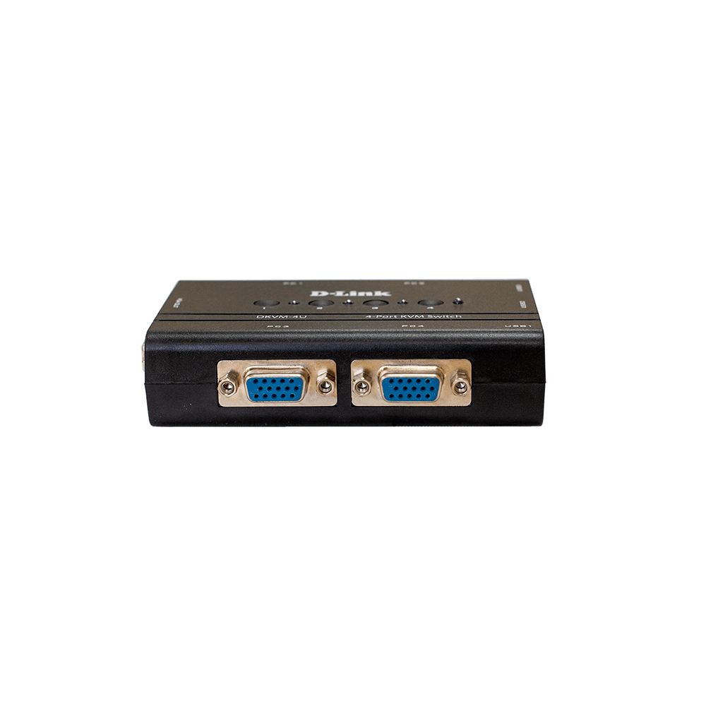 სვიჩი D-Link DKVM-4U, 4-Port KVM Switch, VGA, USB, Black