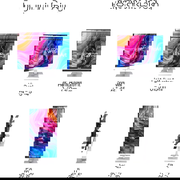 მონიტორი Asus 90LM06Q0-B01370, 27" ProArt Display PA278CV Professional Monitor, WQHD, LED, IPS, HDMI, DP, USB, Silver