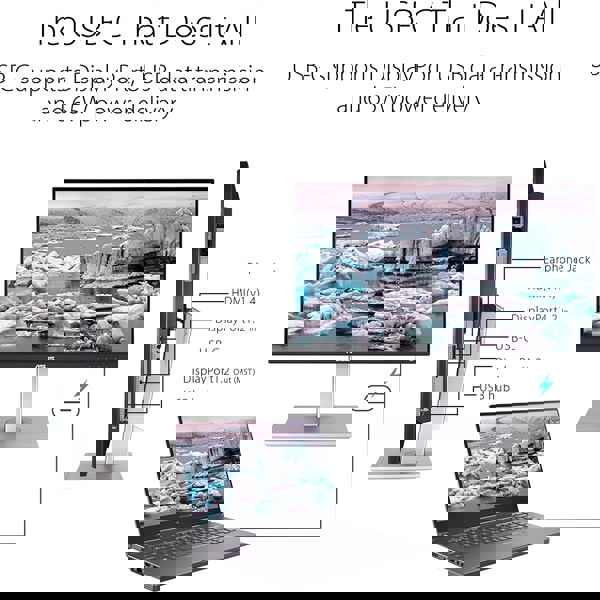 მონიტორი Asus 90LM06Q0-B01370, 27" ProArt Display PA278CV Professional Monitor, WQHD, LED, IPS, HDMI, DP, USB, Silver