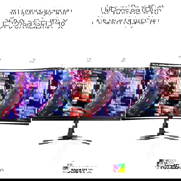 მონიტორი Asus 90LM04H0-B01170, 49" ROG Strix XG49VQ Curved Gaming FreeSync Monitor, FHD, LED, VA, HDMI, DP, USB, Black