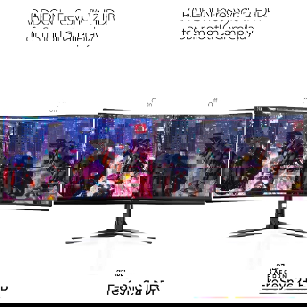 მონიტორი Asus 90LM04H0-B01170, 49" ROG Strix XG49VQ Curved Gaming FreeSync Monitor, FHD, LED, VA, HDMI, DP, USB, Black