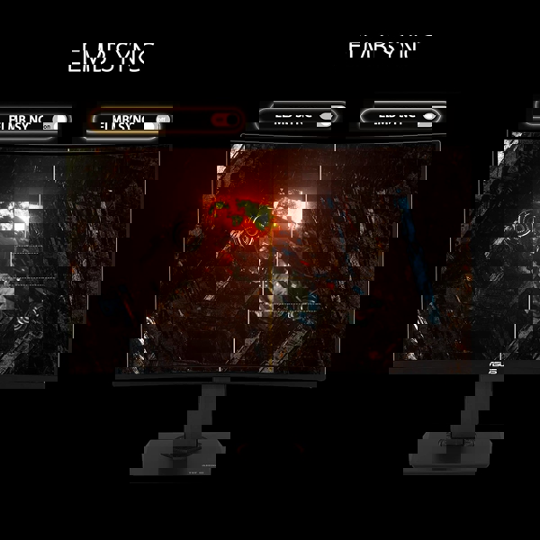 Asus 90LM04I0-B03170, 31,5" TUF VG32VQR Curved HDR Gaming Monitor, WQHD, LED, VA, HDMI, DP, Black