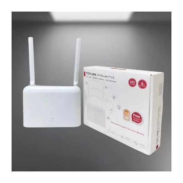 4G როუტერი TopLink HW715s, 150Mbps, 4G Router Pro 3, LTE White