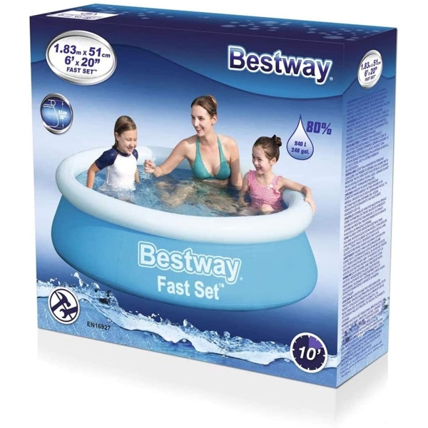 გასაბერი აუზი Bestway 57392, 940L, Swimming Pool