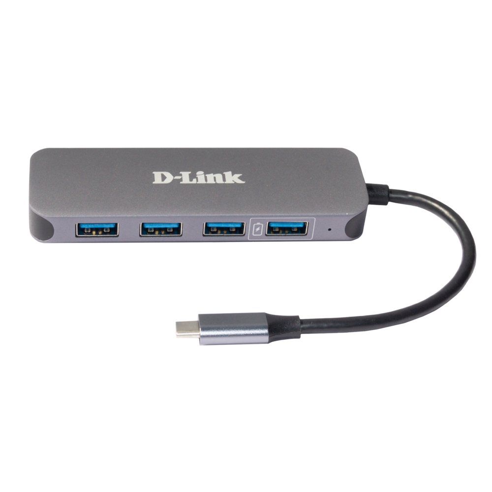USB ჰაბი D-Link DUB-2340, 5-in-1 USB-C Hub, Gray