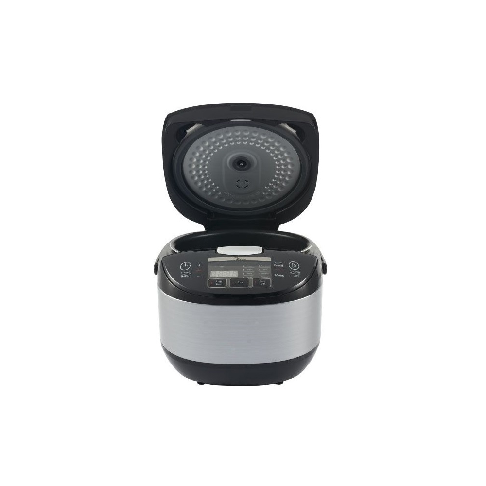 მულტსახარში Midea FS5077, 1800W, 5L, Electric Glass Steamer, Black/Silver