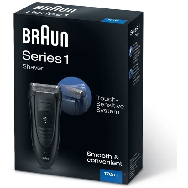 წვერსაპარსი Braun 170S-1 Multi BLK Smbox Electric Shaver, Black