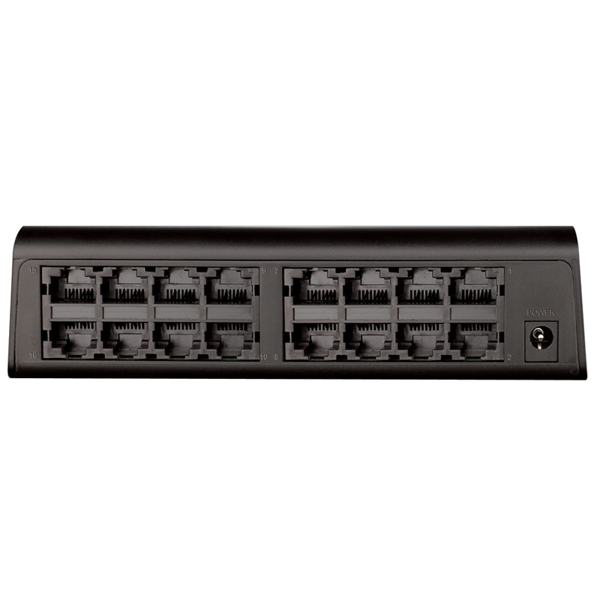 სვიჩი D-Link DES-1016A, Unmanaged Switch, 16 Ports 10/100Base-TX, Black