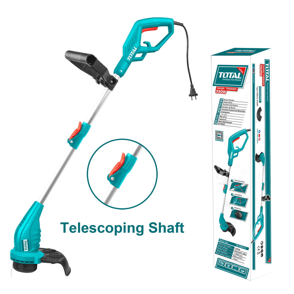 Total TG103512, 350W, Grass Trimmer, Blue
