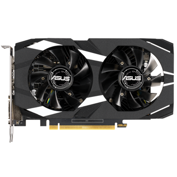 ვიდეო დაფა Asus GeForce Gaming Dual GTX1650, 4GB, 128bit, HDMI, DP, DVI-D, Black