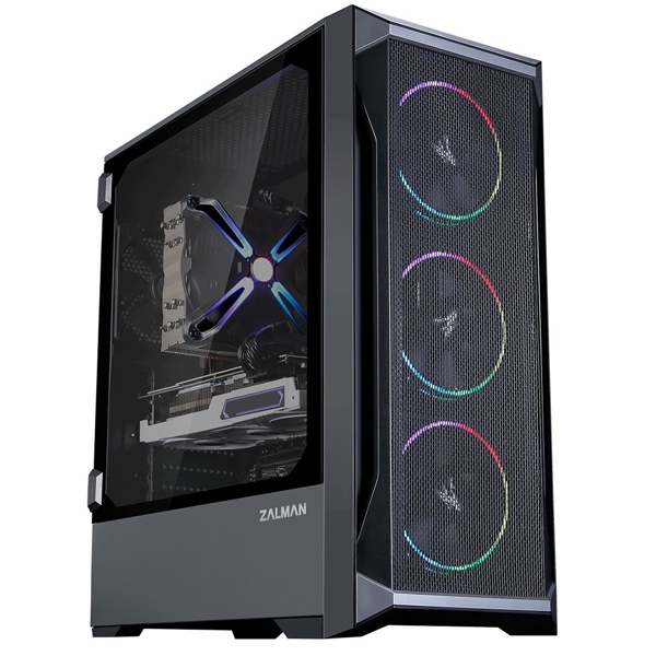 ქეისი Zalman Z8MS, Computer Case, Large MidT, E-ATX, ATX, Mini-ITX, Micro-ATX, 1 x USB 2.0, 2 x USB 3.0, Black
