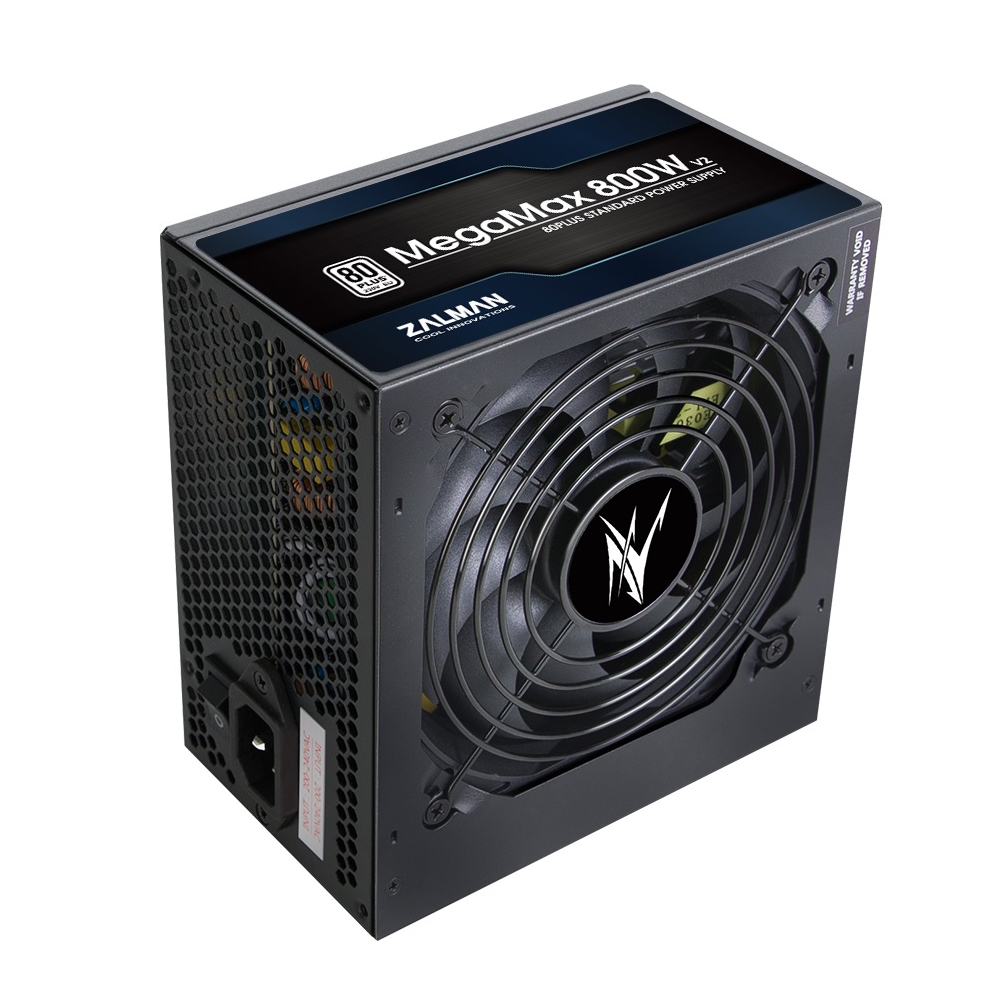კვების ბლოკი Zalman ZM800-TXII, 800W, 80 Plus White, Power Supply, Black
