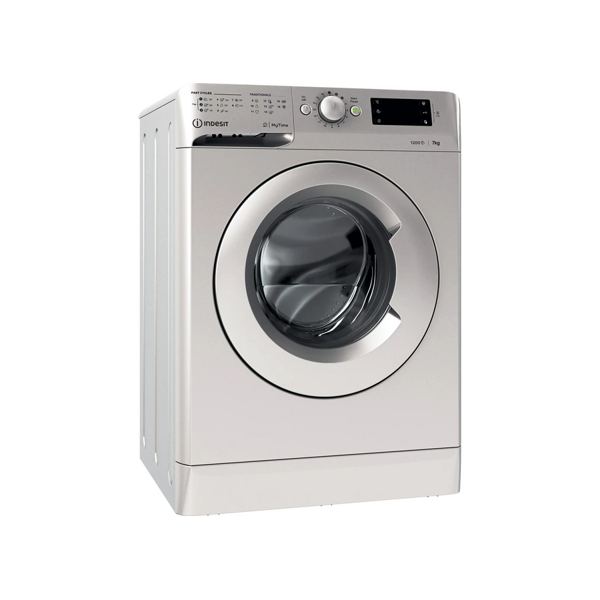 სარეცხი მანქანა IndesiT OMTWE 71252 S EU, 7Kg, A+++, 1200Rpm, 76Db, Washing Machine, Silver