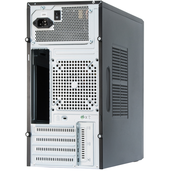 ქეისი Chieftec CT-01B-400S8, Computer Case, MiniT, Micro-ATX, 2 x USB 3.0, Black