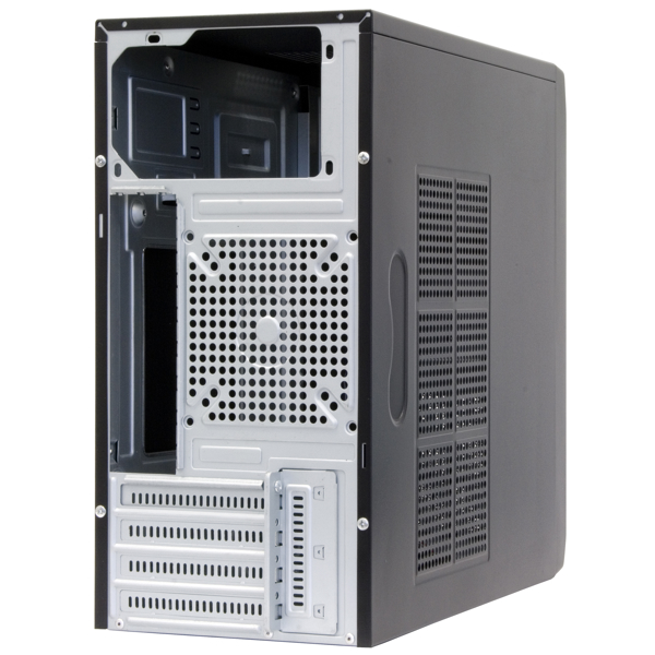 ქეისი Chieftec LT-01B-400S8, Computer Case, MiniT, Micro-ATX, 2 x USB 2.0, 1 x USB 3.0, Black