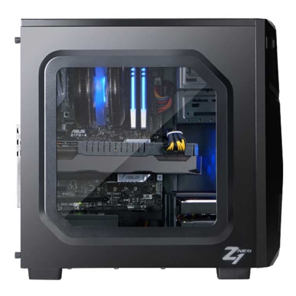 ქეისი Zalman Z1NEO, Computer Case, MidT, ATX, Mini-ITX, Micro-ATX, 2 x USB 2.0, 1 x USB 3.0, Black
