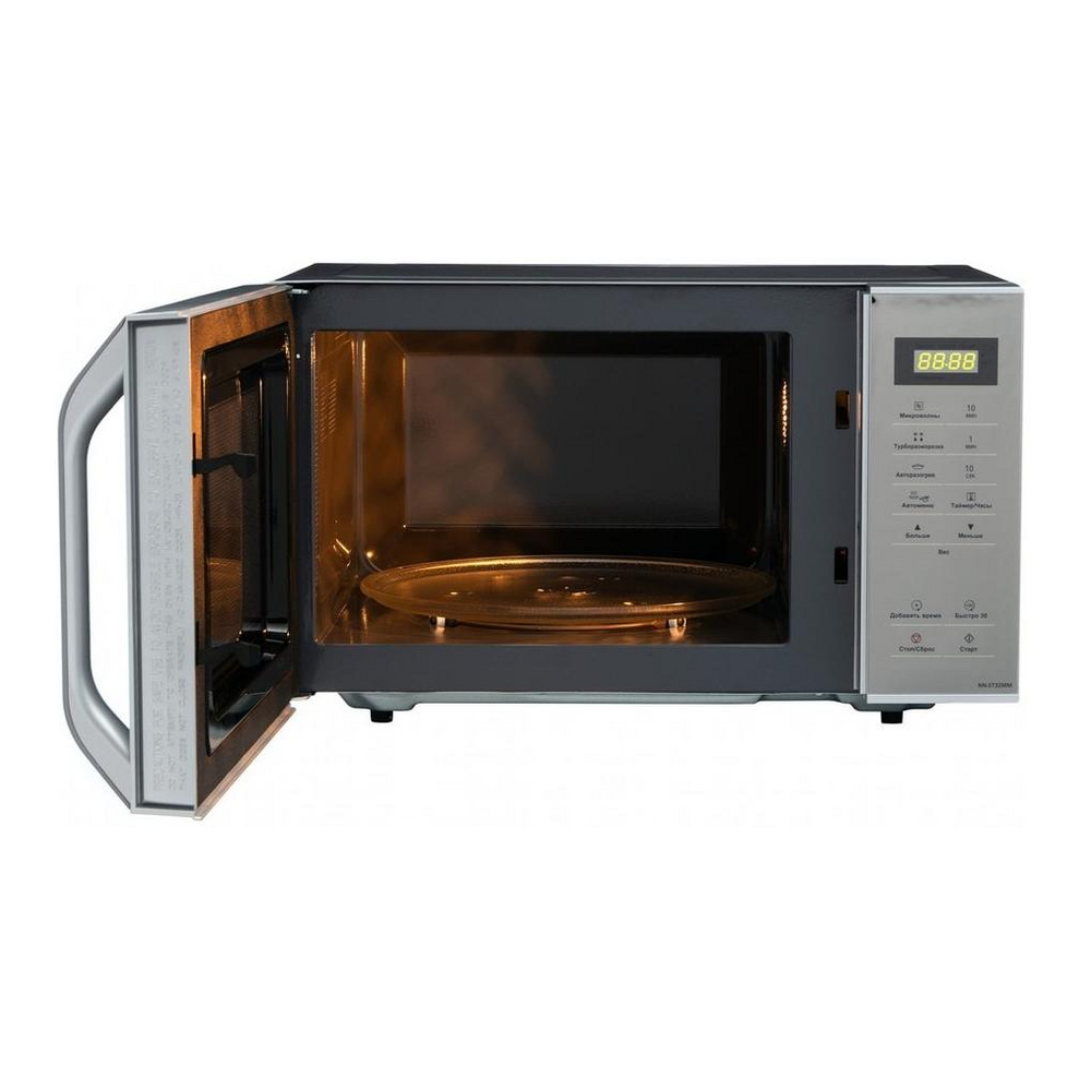 მიკროტალღური ღუმელი Panasonic NN-ST32MMZPE, 800W, 25L, Microwave Oven, Silver