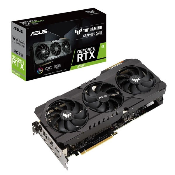 ვიდეო დაფა Asus GeForce Gaming Tuf RTX3080 TI, 12GB, 384bit, HDMI, DP, Black