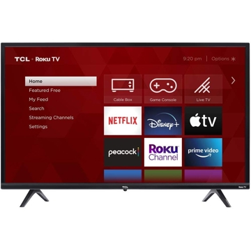 ტელევიზორი TCL 32S5200/MT21XS6-RU, 32", HDR, Smart TV, HDMI, USB, RJ-45, CI, Wifi, Black