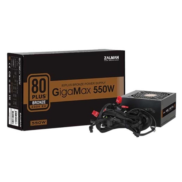 კვების ბლოკი Zalman ZM550-GVII, 550W, 80 Plus, Power Supply, Black