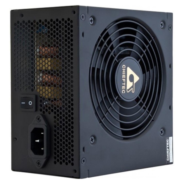 კვების ბლოკი Chieftec TPS-600S-BULK, 600W, 80 Plus, Power Supply, Black