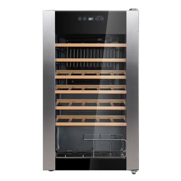 ღვინის მაცივარი Midea MDRW146FGG22 96L,  A, Wine Refrigerator, Silver