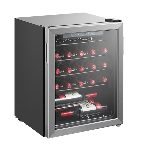 ღვინის მაცივარი Midea MDRW107FGG22 66L, A, Wine Refrigerator, Silver