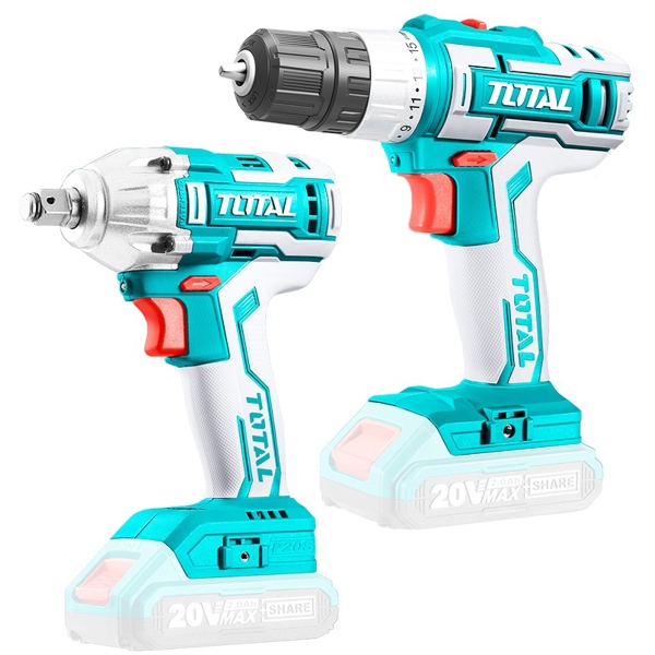 სახრახნისი Total TCKLI2007, 20V, 2.0Ah, 1500Rpm/2100Rpm, Blue