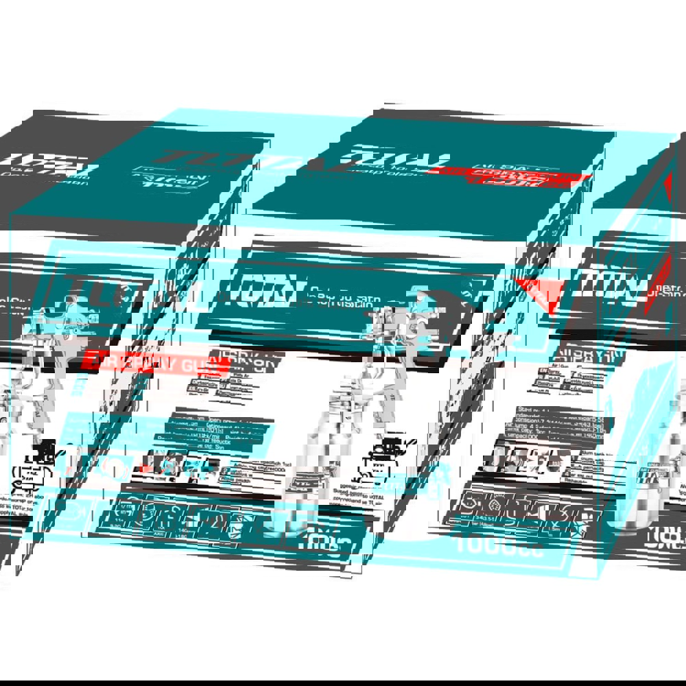 პულივიზატორი Total TAT11004, HVLP Spray Gun, Silver