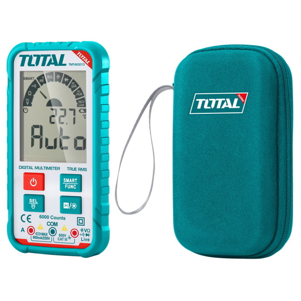 ციფრული მულტიმეტრი Total TMT460013, Digital Multimeter, Blue