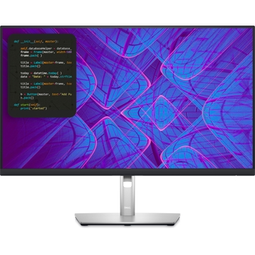 მონიტორი Dell P2723QE, 27" Monitor, 4K UHD, IPS, HDMI, DP, USB-C, USB 3.2, RJ-45, Black