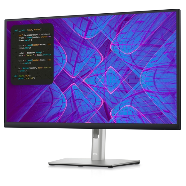 მონიტორი Dell P2723QE, 27" Monitor, 4K UHD, IPS, HDMI, DP, USB-C, USB 3.2, RJ-45, Black