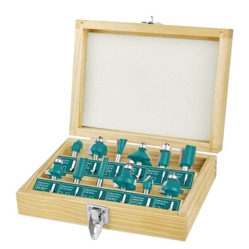 საფრეზი მანქანის პირების ნაკრები Total TACSR1121,12Pcs Router Bits Set, Blue