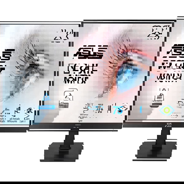 მონიტორი Asus VA247HE, 23.8" Monitor, FHD, LED, VA, HDMI, DVI, VGA, Black