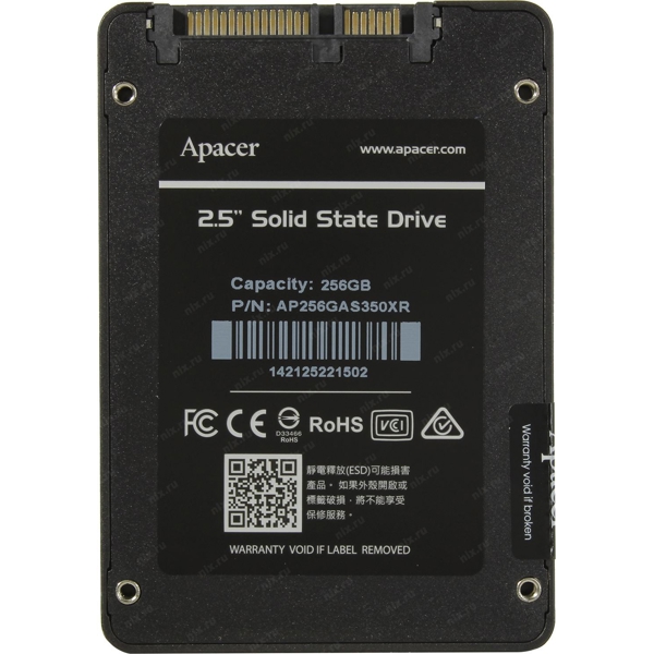 მყარი დისკი Apacer AS350X, 256GB SSD, 2.5", Internal Hard Drive