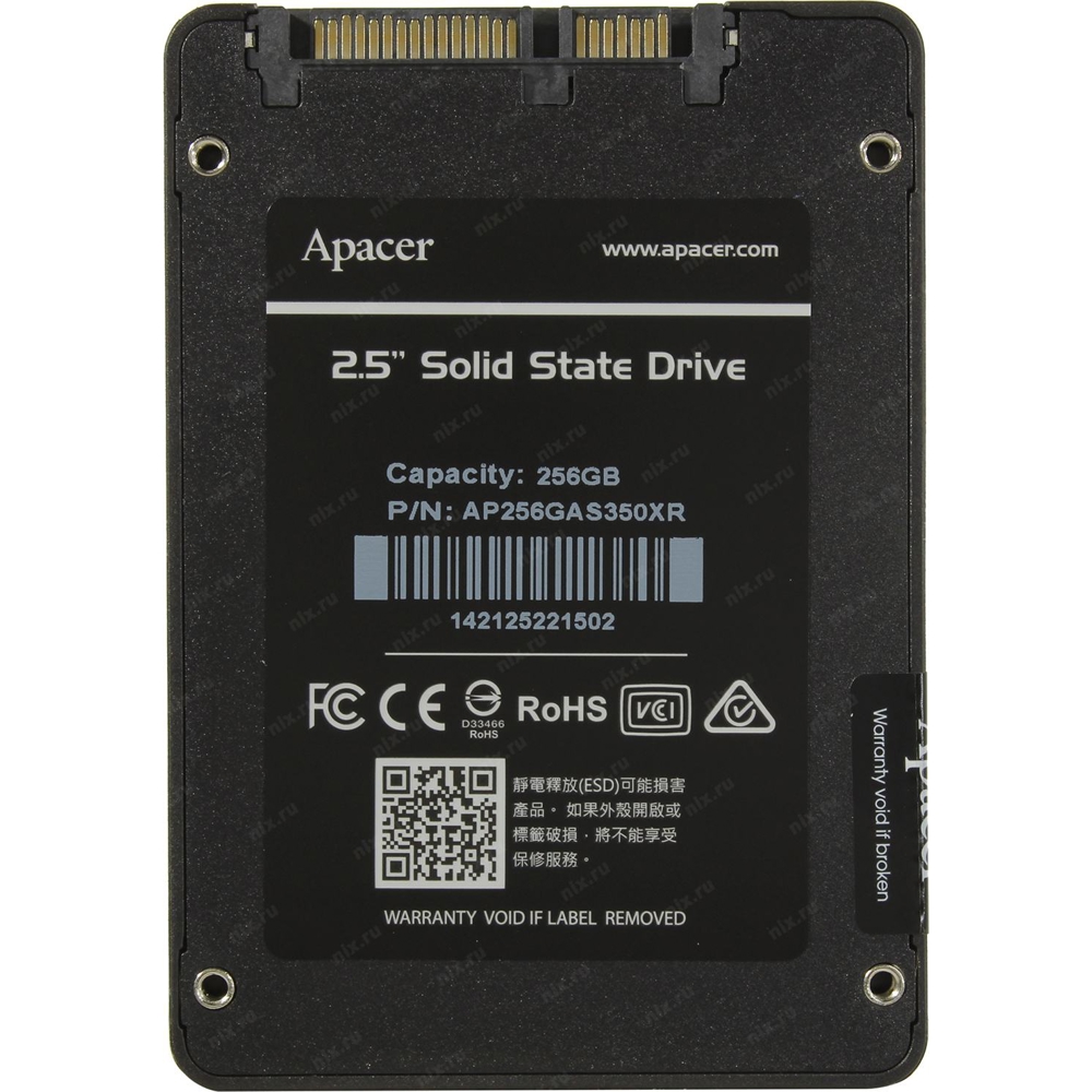 მყარი დისკი Apacer AS350X, 256GB SSD, 2.5", Internal Hard Drive