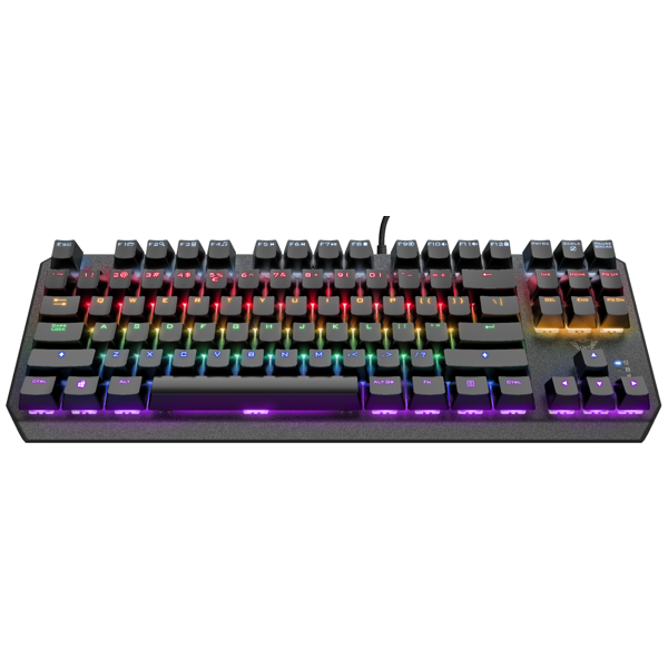 კლავიატურა Trust GXT 834 Callaz, Wired, RGB, USB, Gaming Keyboard, Black