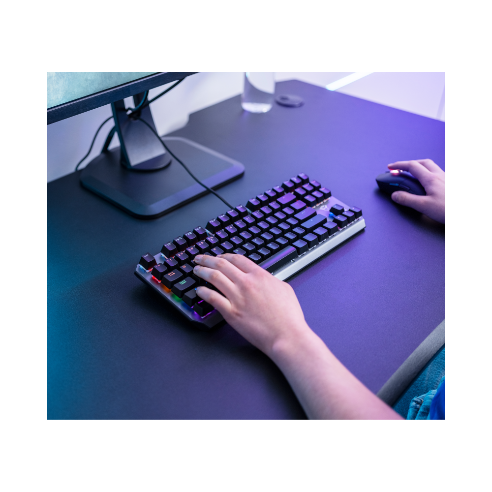 კლავიატურა Trust GXT 834 Callaz, Wired, RGB, USB, Gaming Keyboard, Black