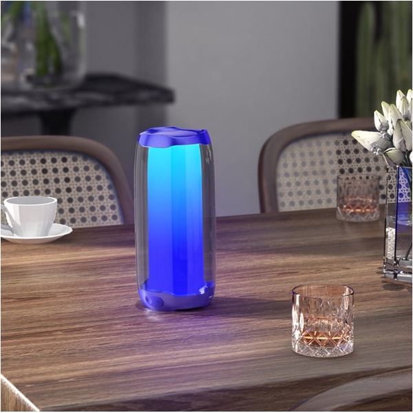 დინამიკი Hoco HC8, 10W, Bluetooth, USB, 3.5mm Jack, Pulsating Colorful Luminous Wireless Blue