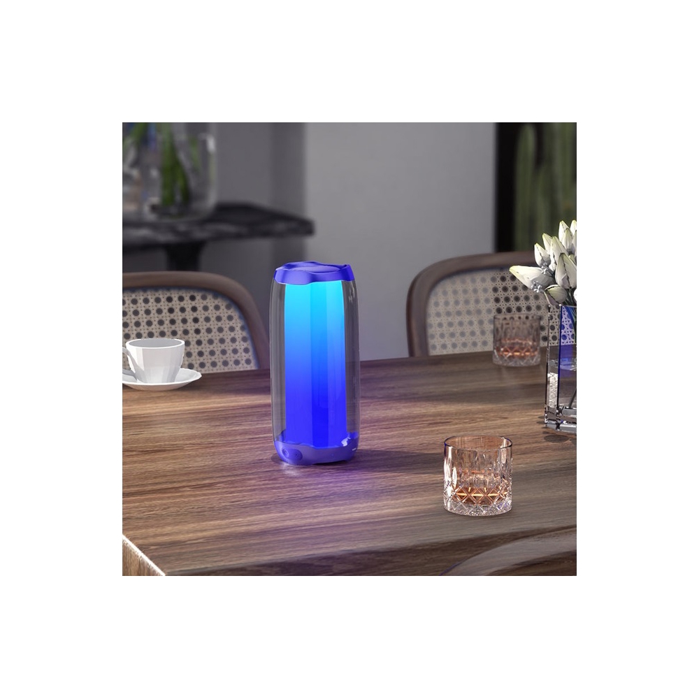 დინამიკი Hoco HC8, 10W, Bluetooth, USB, 3.5mm Jack, Pulsating Colorful Luminous Wireless Blue