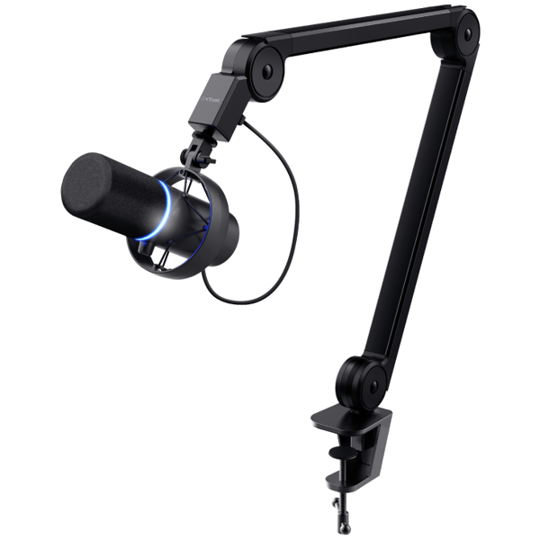 მიკროფონი Trust GXT 255+ ONYX Professional Microphone With Arm, USB-A, Black