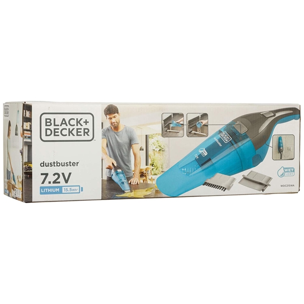 მტვერსასრუტი Black And Decker WDC215WA-QW, 14W, 385ML, Vacuum Cleaner, Blue