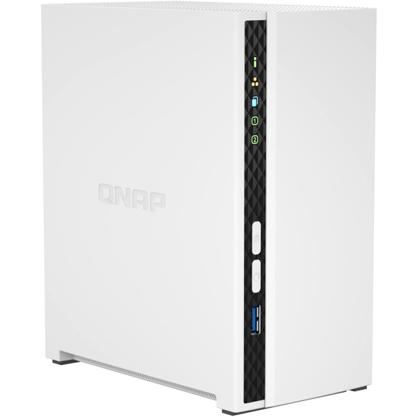 Storage System Qnap TS-233, 2-bay Tower NAS, 2.0GHz, 2GB RAM, SATA 6Gb/s, White