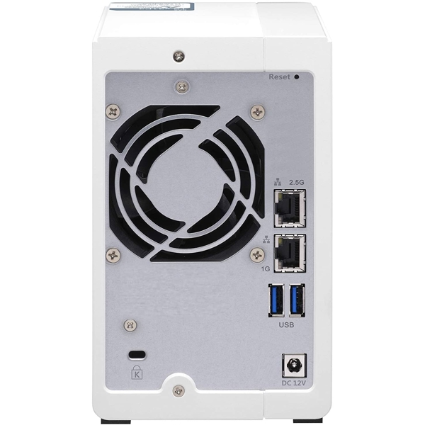 Storage System Qnap TS-231P3-2G, 2-Bay Tower NAS, 1,7GHz, 2GB DDR3 SODIMM RAM, SATA 6Gb/s, White