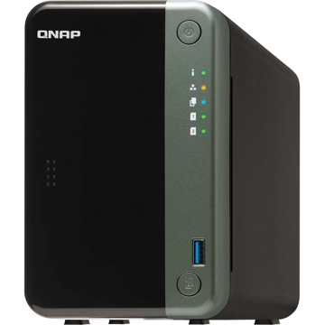 Storage System Qnap TS-253D-4G, 2-Bay Tower NAS, 2,7GHz, 4GB DDR4 SODIMM RAM, SATA 6Gb/s, Black