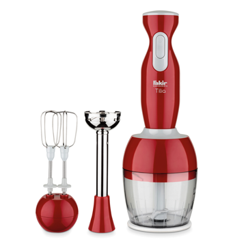 ხელის ბლენდერი Fakir Tilia 1000W, 900ML, Blender, Red