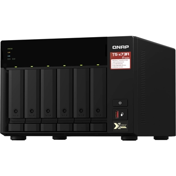 Storage System Qnap TS-673A-8G, 6-Bay Tower NAS, 2.2GHz, 8GB DDR4 SODIMM RAM, SATA 6Gb/s, Black