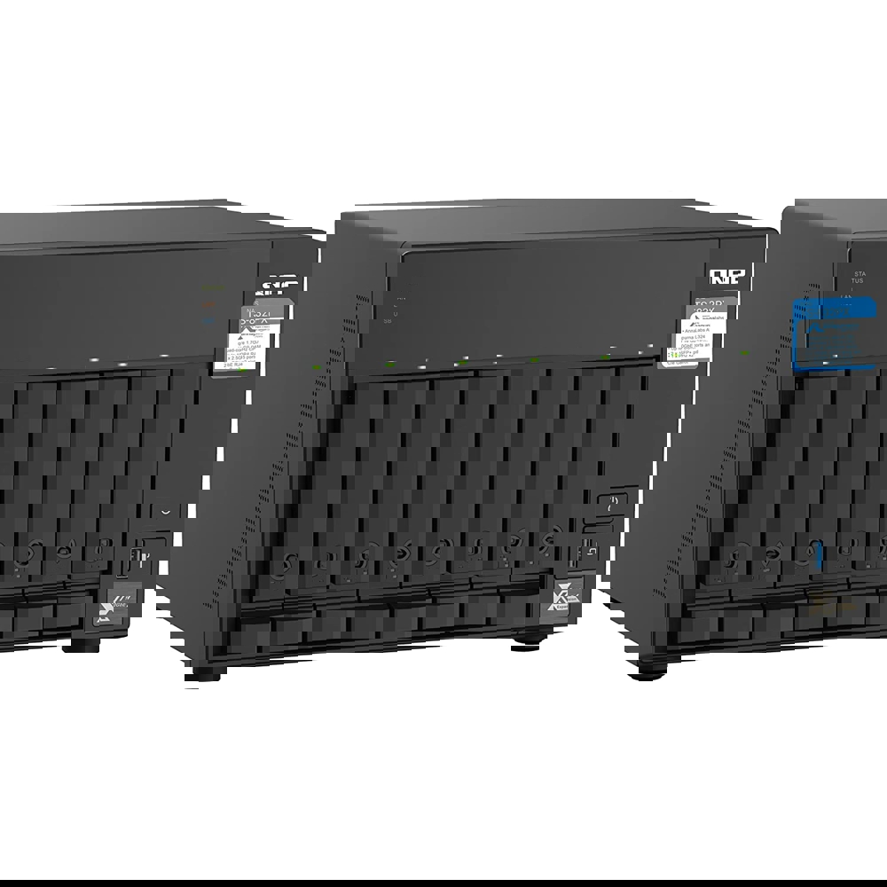 Storage System Qnap TS-832PX-4G, 8-Bay Tower NAS, 1.7GHz, 4GB DDR4 SODIMM RAM, SATA 6Gb/s, Black