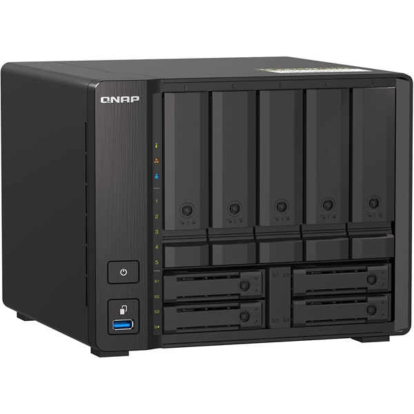 Storage System Qnap TS-h973AX-8G, 9-Bay Tower NAS, 2.2GHz, 8GB DDR4 SODIMM RAM, Black